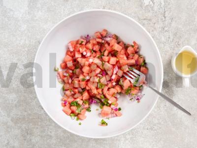 Aštrus arbūzų salsa Žingsnis 4