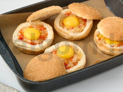 Bandelės su kiaušiniu pusryčiams Žingsnis 7