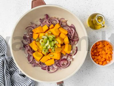 Moliūgų kreminė sriuba su lęšiais Žingsnis 3