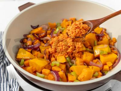 Moliūgų kreminė sriuba su lęšiais Žingsnis 4