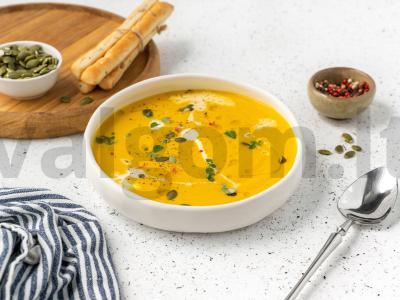 Moliūgų kreminė sriuba su lęšiais pagrindine nuotrauka