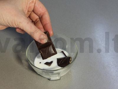 Blynai su avižomis, obuoliais, šokoladu ir riešutais Žingsnis 8