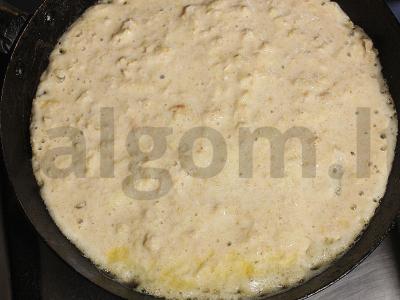 Blynai su avižomis, obuoliais, šokoladu ir riešutais Žingsnis 10