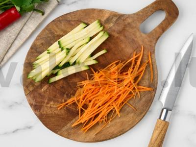 Krevetės su kiaušinių makaronais Žingsnis 2