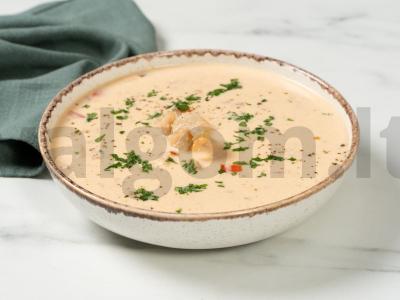 Sriuba su kokosų pienu ir krevetėmis pagrindine nuotrauka