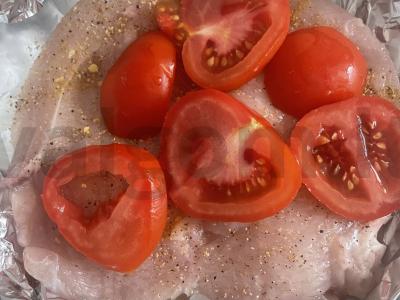 Vištienos krūtinėlės filė po sūriu „Mendelis“ Žingsnis 4