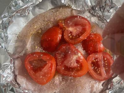 Vištienos krūtinėlės filė po sūriu „Mendelis“ Žingsnis 5