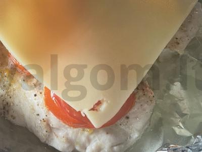 Vištienos krūtinėlės filė po sūriu „Mendelis“ Žingsnis 6