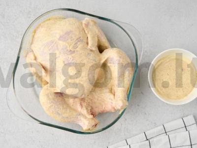 Įdaryta vištiena su daržovėmis orkaitėje Žingsnis 1