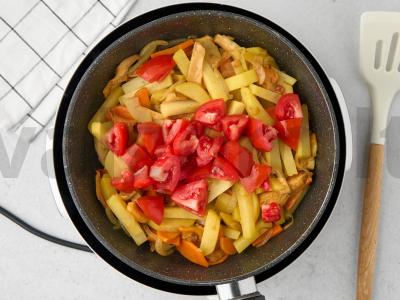 Įdaryta vištiena su daržovėmis orkaitėje Žingsnis 4