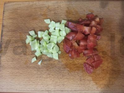 Salotas su dešra „Studentas“ Žingsnis 2