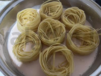 Makaronai-nestai su faršu ir mocarela Žingsnis 7