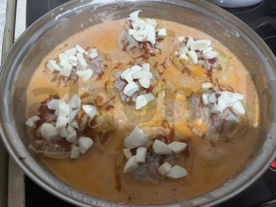 Makaronai-nestai su faršu ir mocarela Žingsnis 11