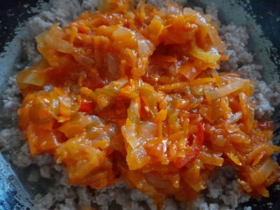 Bulvių sriuba su faršu ir lečo apkepu Žingsnis 3