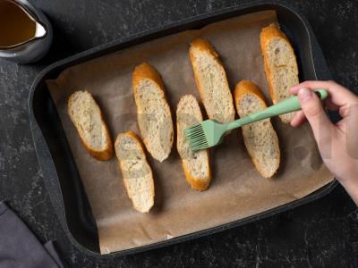 Krostinai su rikota ir kumpiu Žingsnis 3