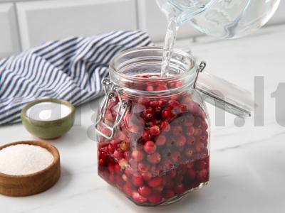 Marinuotos spanguolės Žingsnis 1