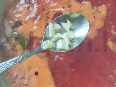 Skani barščiai ant kiaulienos sultinio su raugintais kopūstais Žingsnis 7