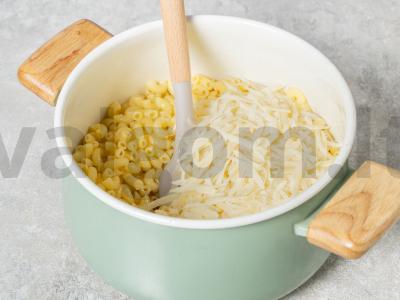 Makaronai su sūriu Žingsnis 8
