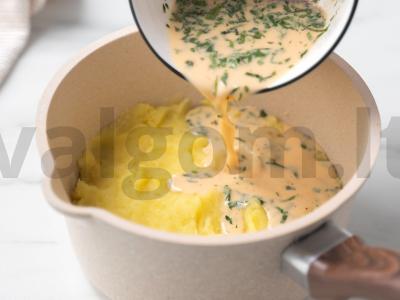 Bulvių sufletė su sūriu Žingsnis 5