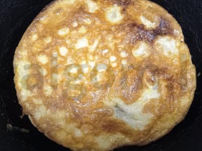 Sumuštinis su kiaušiniu, Krakovo dešra ir mocarela Žingsnis 3