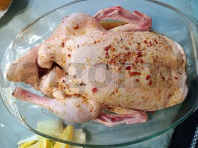 Antis orkaitėje su apelsinais Žingsnis 3