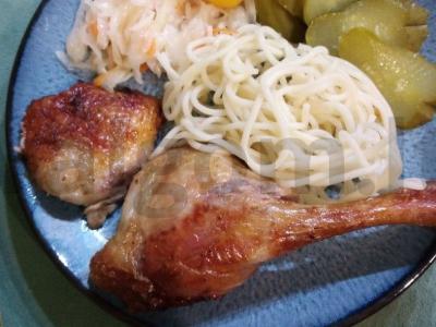 Antis orkaitėje su apelsinais pagrindine nuotrauka