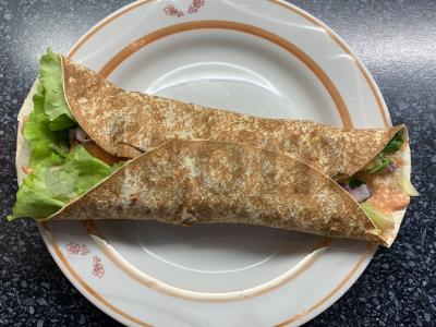 Rolas su nuggetais lavaše Žingsnis 8