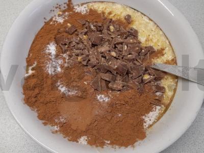 Bananiniai brownies su šokolado gabaliukais Žingsnis 4