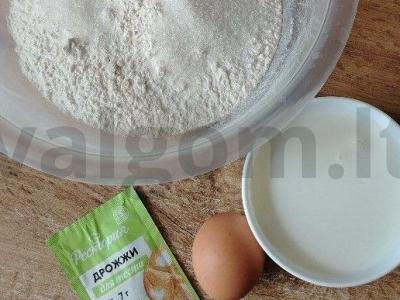 Kibinai su jauna kopūstu Žingsnis 1