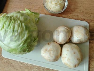 Kibinai su jauna kopūstu Žingsnis 4