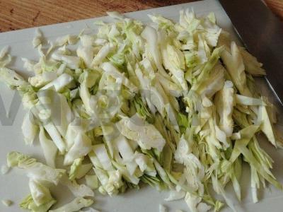 Kibinai su jauna kopūstu Žingsnis 6