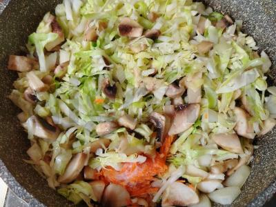 Kibinai su jauna kopūstu Žingsnis 7