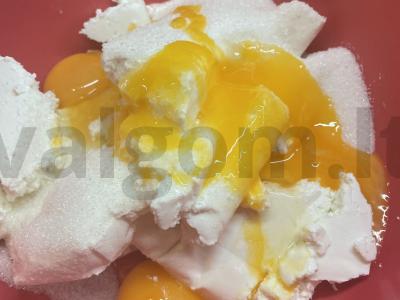 Obuolių ir varškės apkepas Žingsnis 2