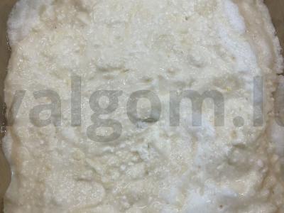 Obuolių ir varškės apkepas Žingsnis 7