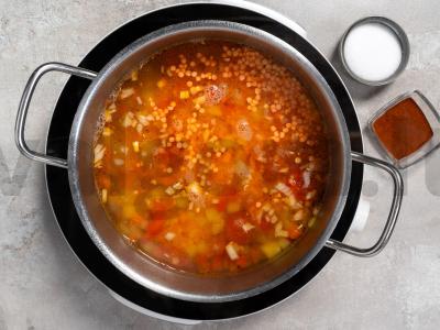 Turkiškas lęšių sriuba Žingsnis 4