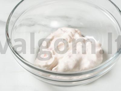 Tiramisu stiklinėje Žingsnis 1