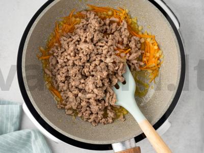 Makaronų apkepas su faršu orkaitėje Žingsnis 4