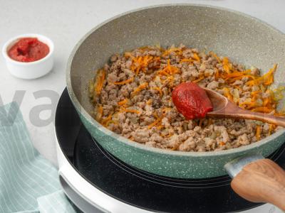 Makaronų apkepas su faršu orkaitėje Žingsnis 6