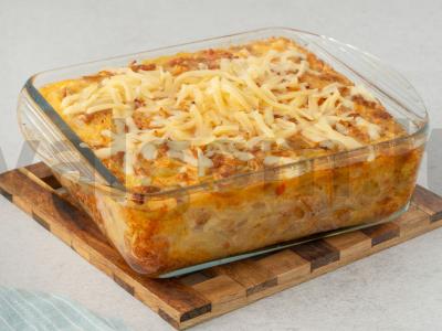 Makaronų apkepas su faršu orkaitėje Žingsnis 11