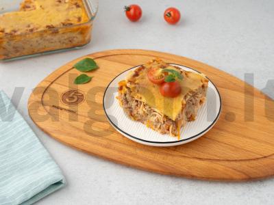 Makaronų apkepas su faršu orkaitėje pagrindine nuotrauka