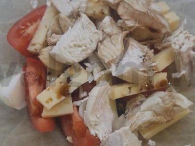 Salotas su vištienos krūtinėle ir sezamu Žingsnis 7