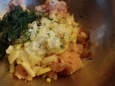 Vištienos blynai pietums Žingsnis 2