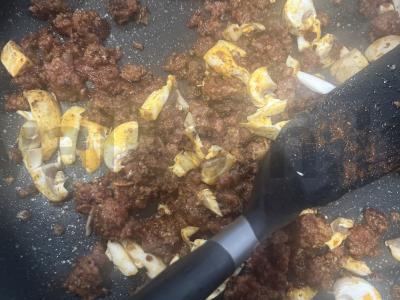 Daržovių mišinio risotto su faršu ir varškės sūriu Žingsnis 2