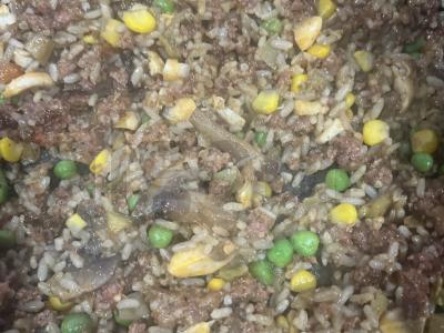 Daržovių mišinio risotto su faršu ir varškės sūriu Žingsnis 4