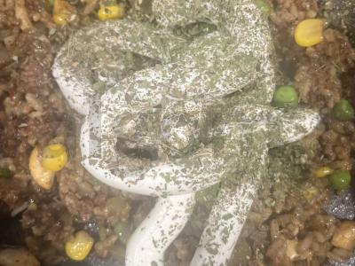 Daržovių mišinio risotto su faršu ir varškės sūriu Žingsnis 5