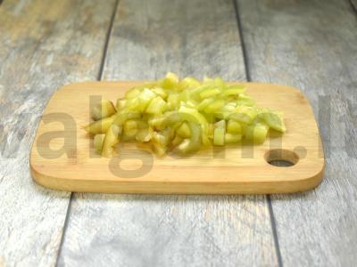 Troškinta bulvė su vištienos kepenėlėmis Žingsnis 3