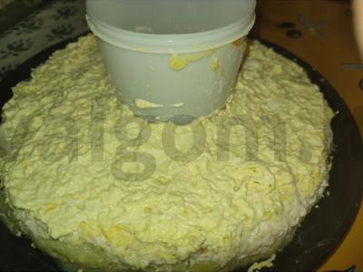 Salotas „Granatų apyrankė“ su vištiena Žingsnis 3