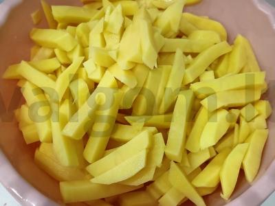 Bulvytės fri su itališkais prieskoniais ir česnaku Žingsnis 2