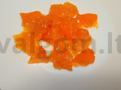 Vaisių salotas su kondensuoto pieno padažu Žingsnis 1