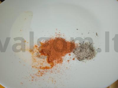 Aštrus vištienos patiekalas su grybais mini Žingsnis 1